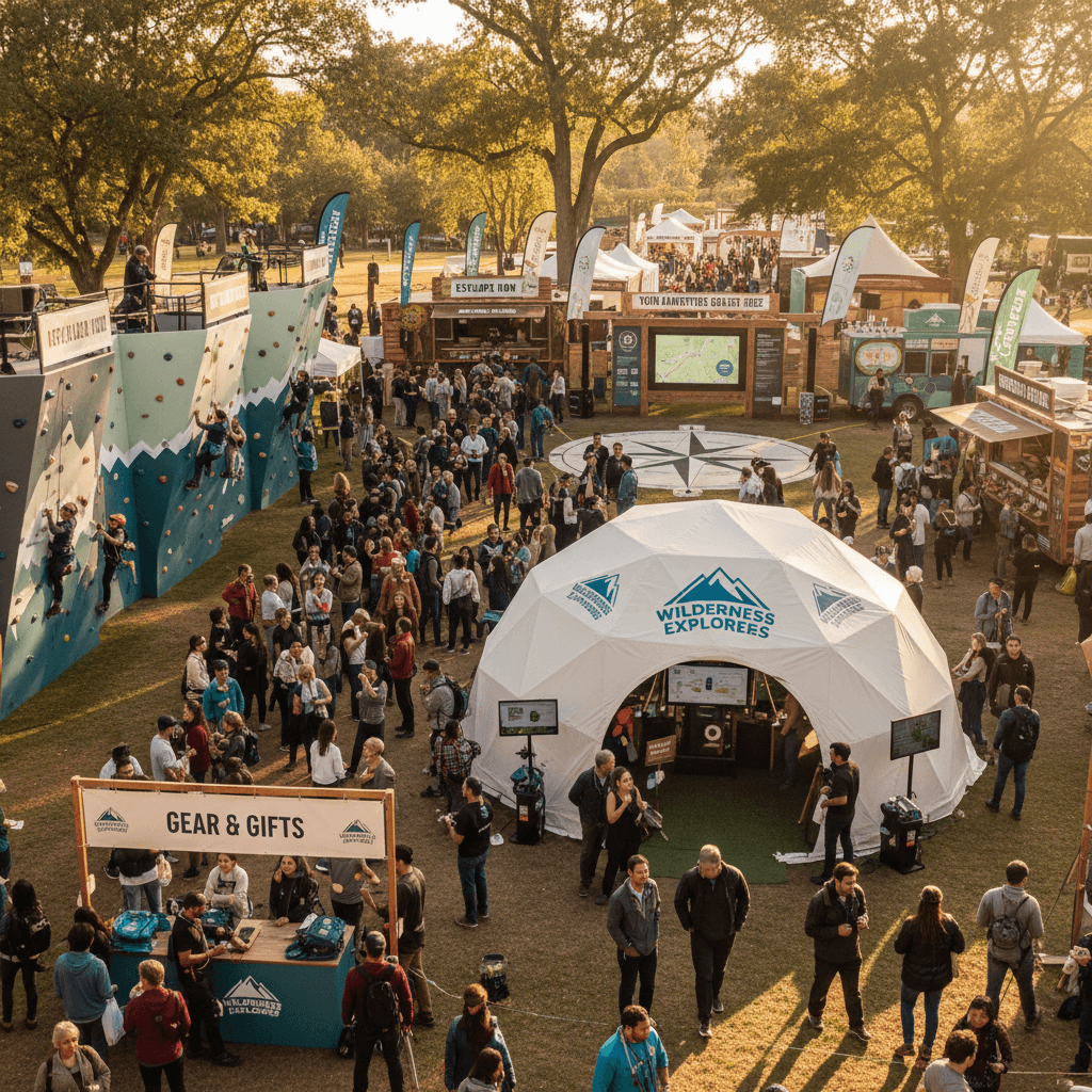 Brand activation event with guest engagement and gifting