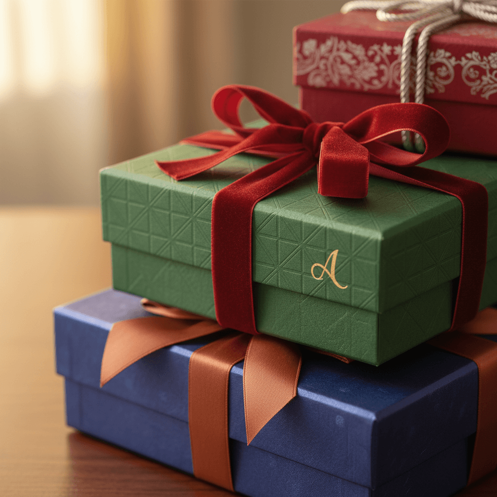 Premium curated gift packaging and materials